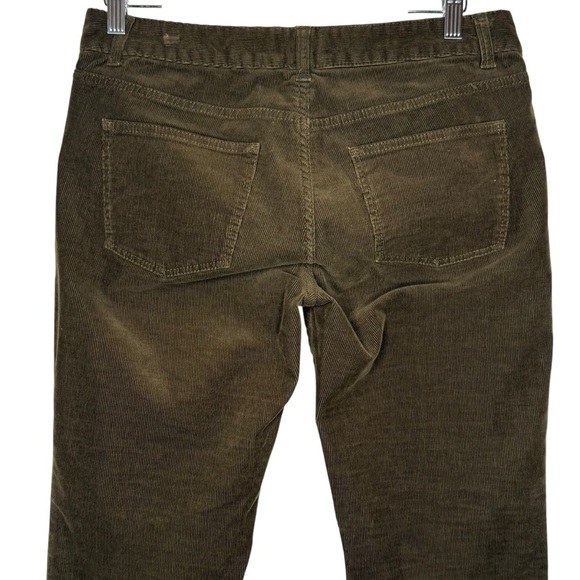 Talbots Signature Chocolate Brown Corduroy Mid Rise Straight Leg Pants Size 8P - Picture 5 of 14